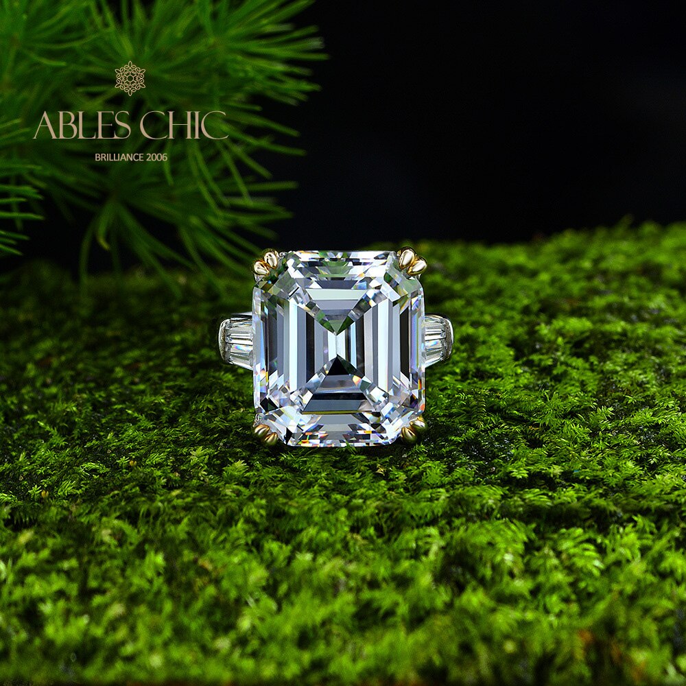 Asscher Amethyst Ring R0377