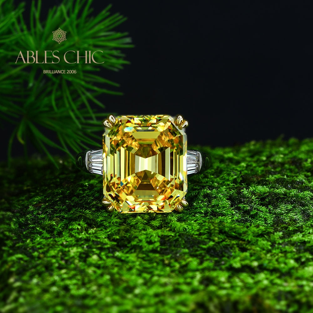 Asscher Amethyst Ring R0377