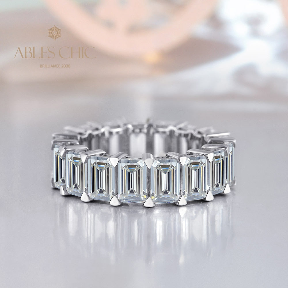 Oblong Diamond Wedding Band R0941