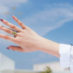 Oval Citrine Engagement Ring R1021