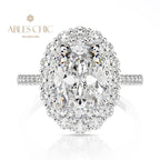 Oval Citrine Engagement Ring R1021