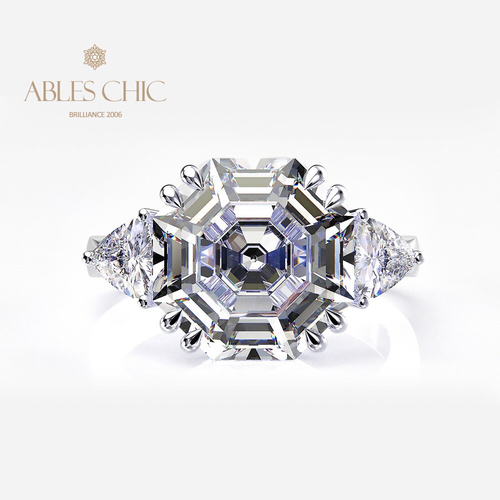 Octagon Tanzanite Wedding Ring R0324