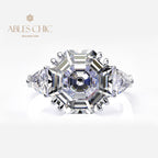 Octagon Tanzanite Wedding Ring R0324