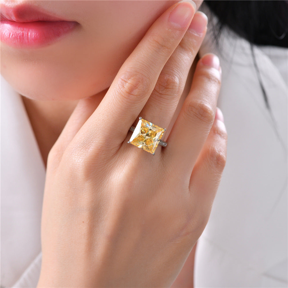 Yellow Beryl Wedding Ring R0351