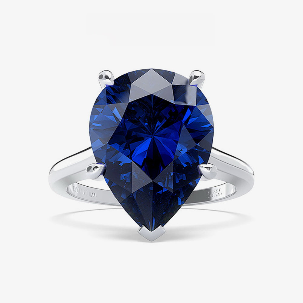 Pear Solitaire Mood Rings R0349