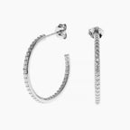 Inside-Out Moissanite Hoops