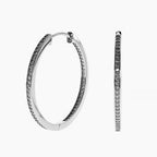 Inside-Out Moissanite Hoops