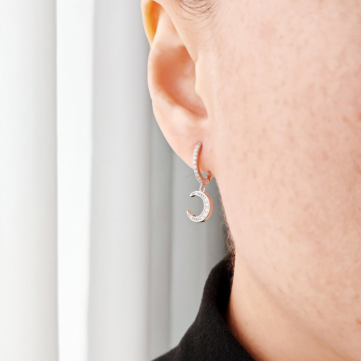 Crescent and Starburst Earrings