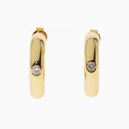 Open C Moissanite Hoops