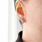 North Star Moissanite Huggies