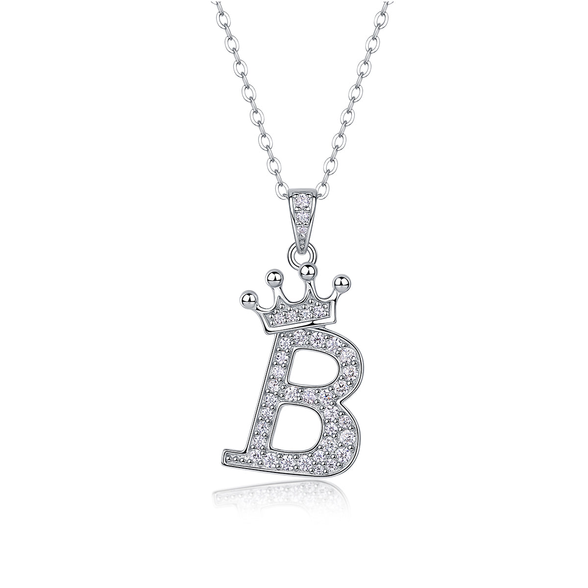 Crown Initials Pendant