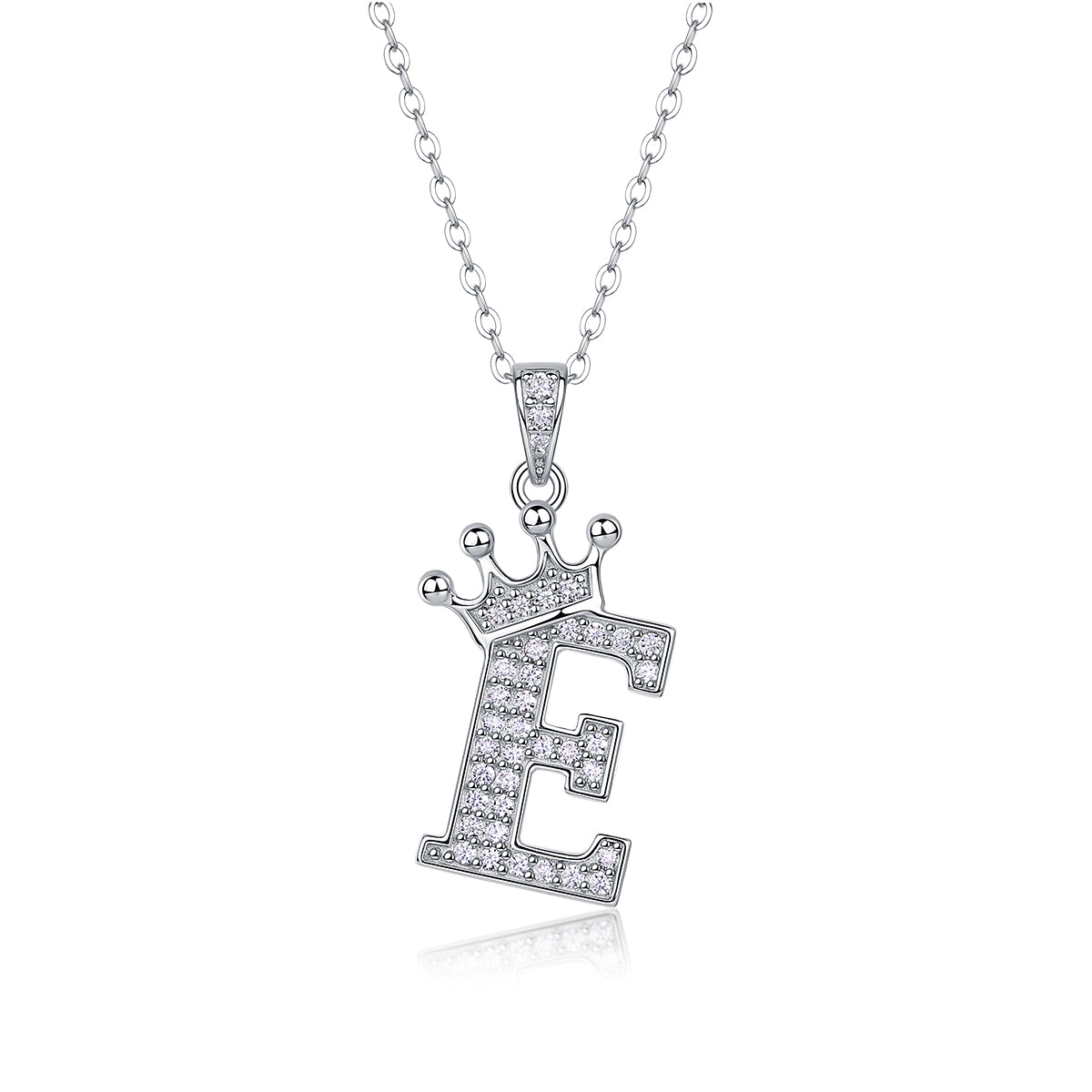 Crown Initials Pendant