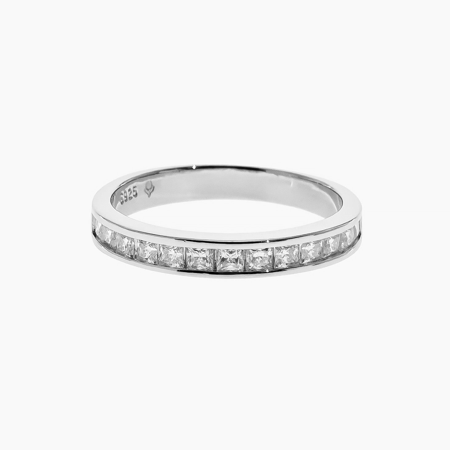 Princess-Cut Moissanite Band