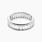 Baguette-Cut Moissanite Band