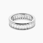 Baguette-Cut Moissanite Band