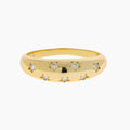 Star Moissanite Dome Ring