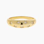 Star Moissanite Dome Ring