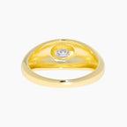 Solitaire Moissanite Dome Ring