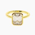 Emerald-Cut Moissanite Ring
