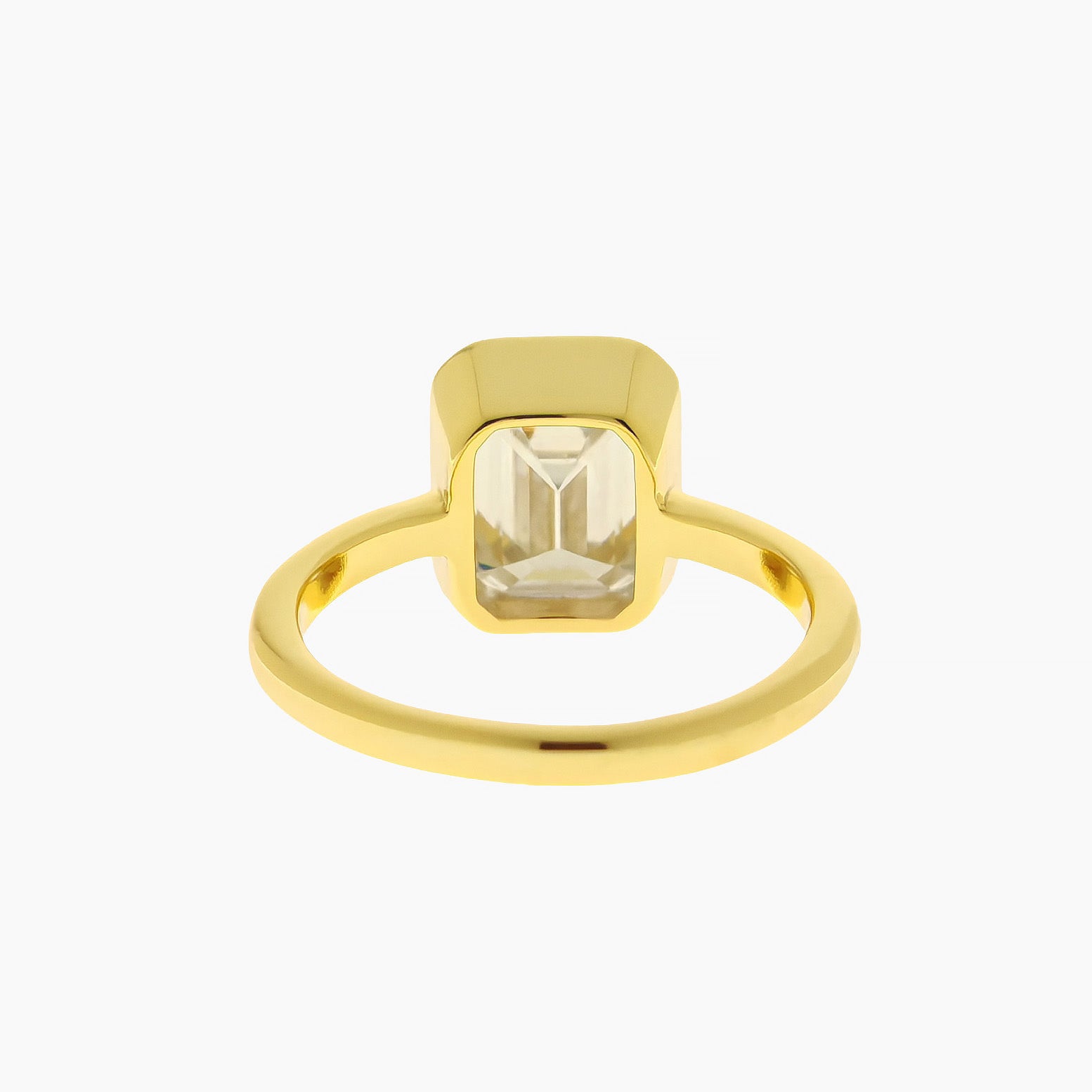Emerald-Cut Moissanite Ring