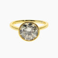 3-Carat Round Brilliant Moissanite Ring