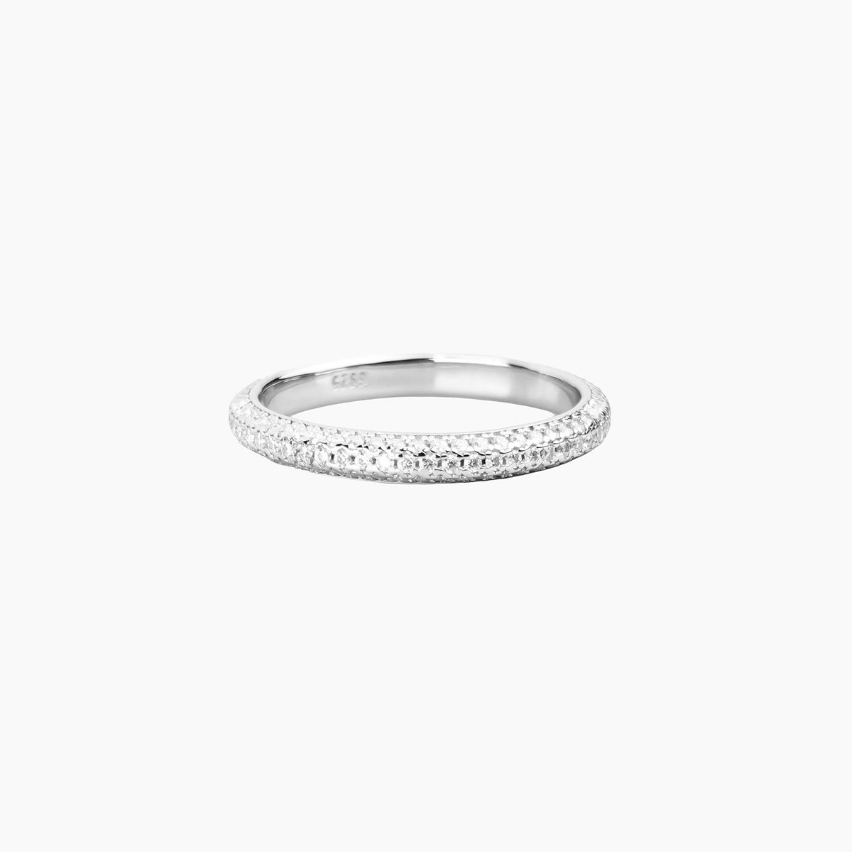 Rounded Pavé Eternity Band