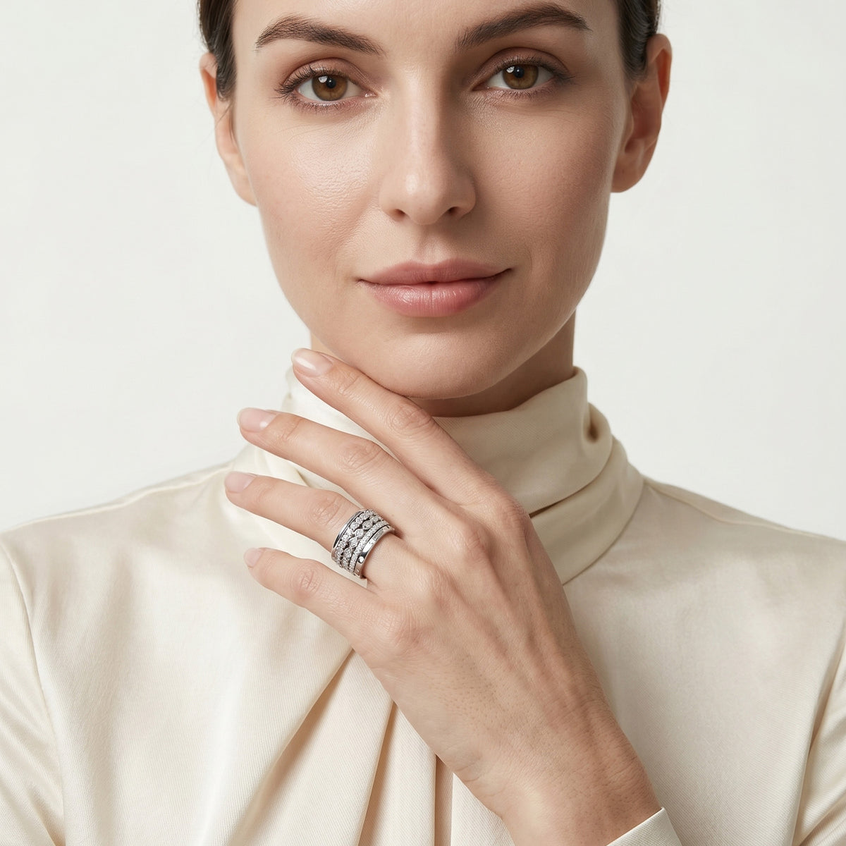 Moissanite Stacking Ring Set