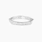 Pavé Faceted Prism Ring