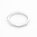 Pavé Faceted Prism Ring