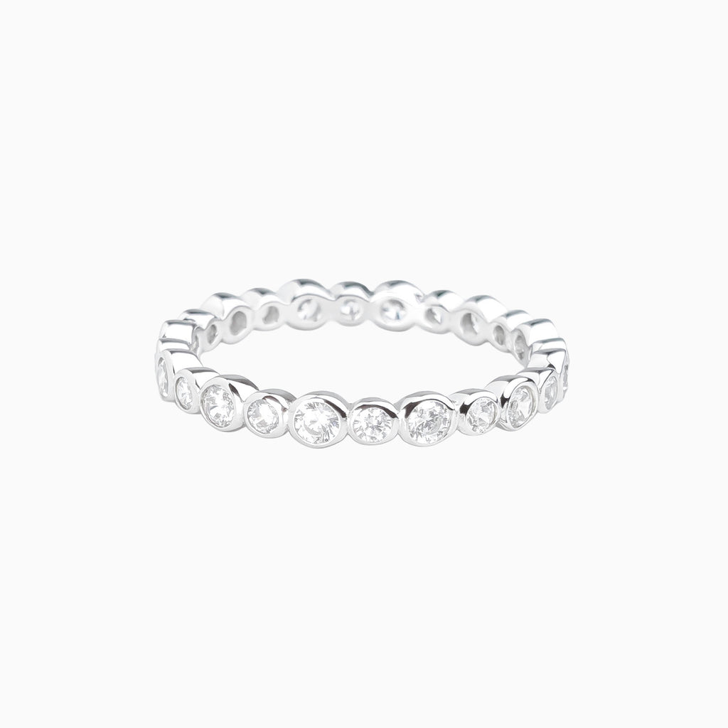 Bubble Glow Bezel Ring