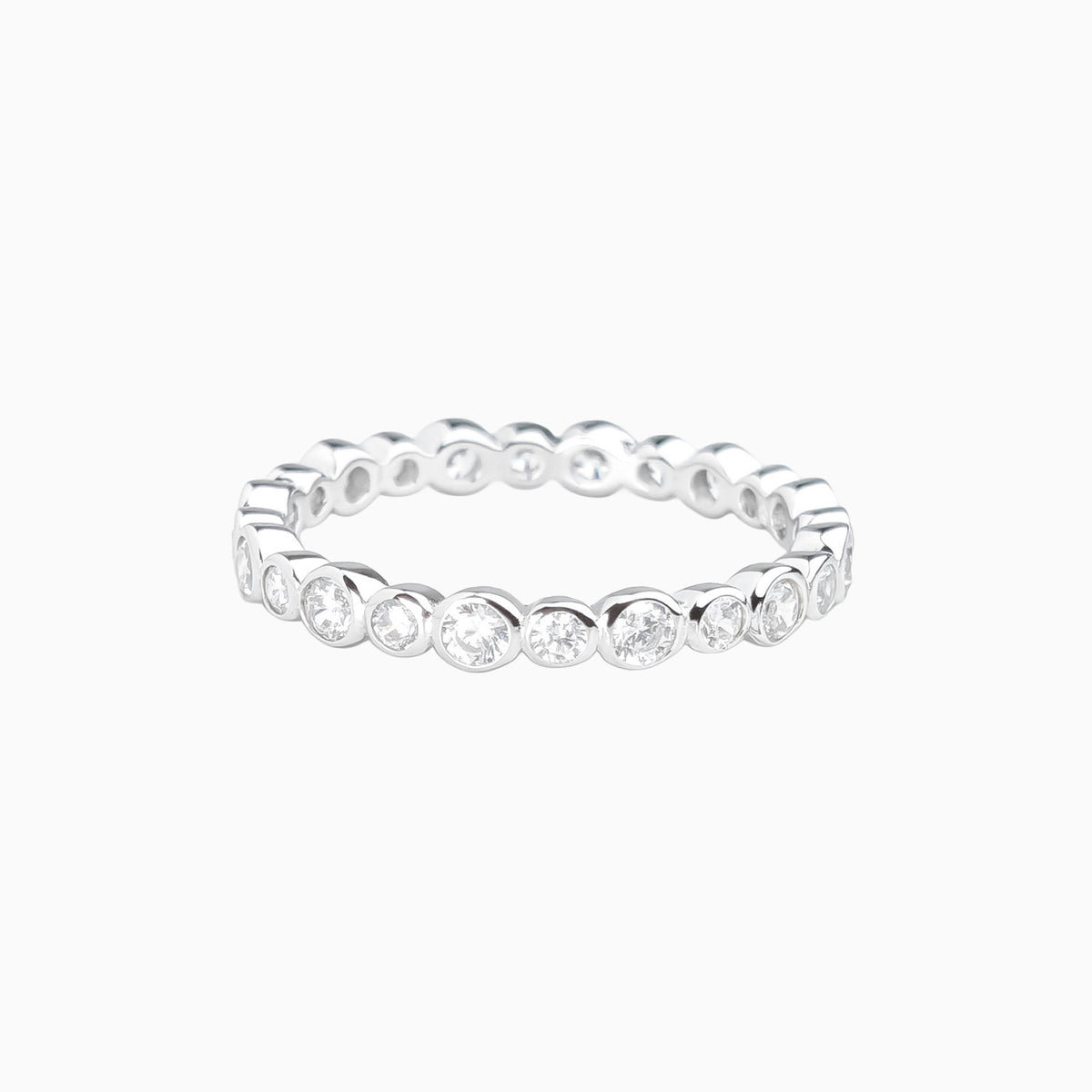 Bubble Glow Bezel Ring