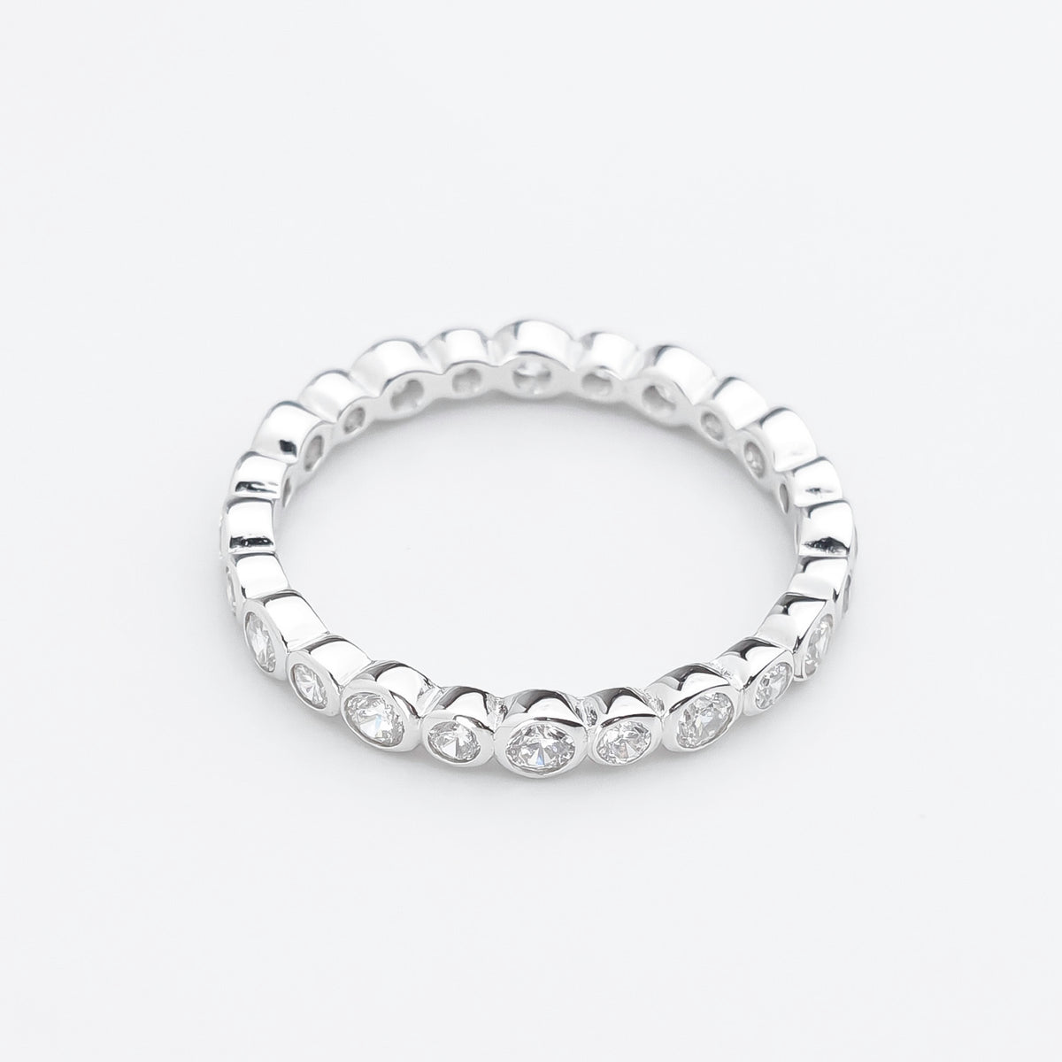 Bubble Glow Bezel Ring