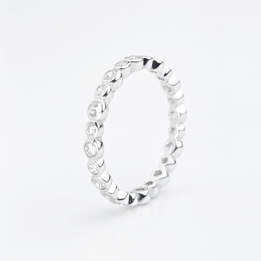 Bubble Glow Bezel Ring