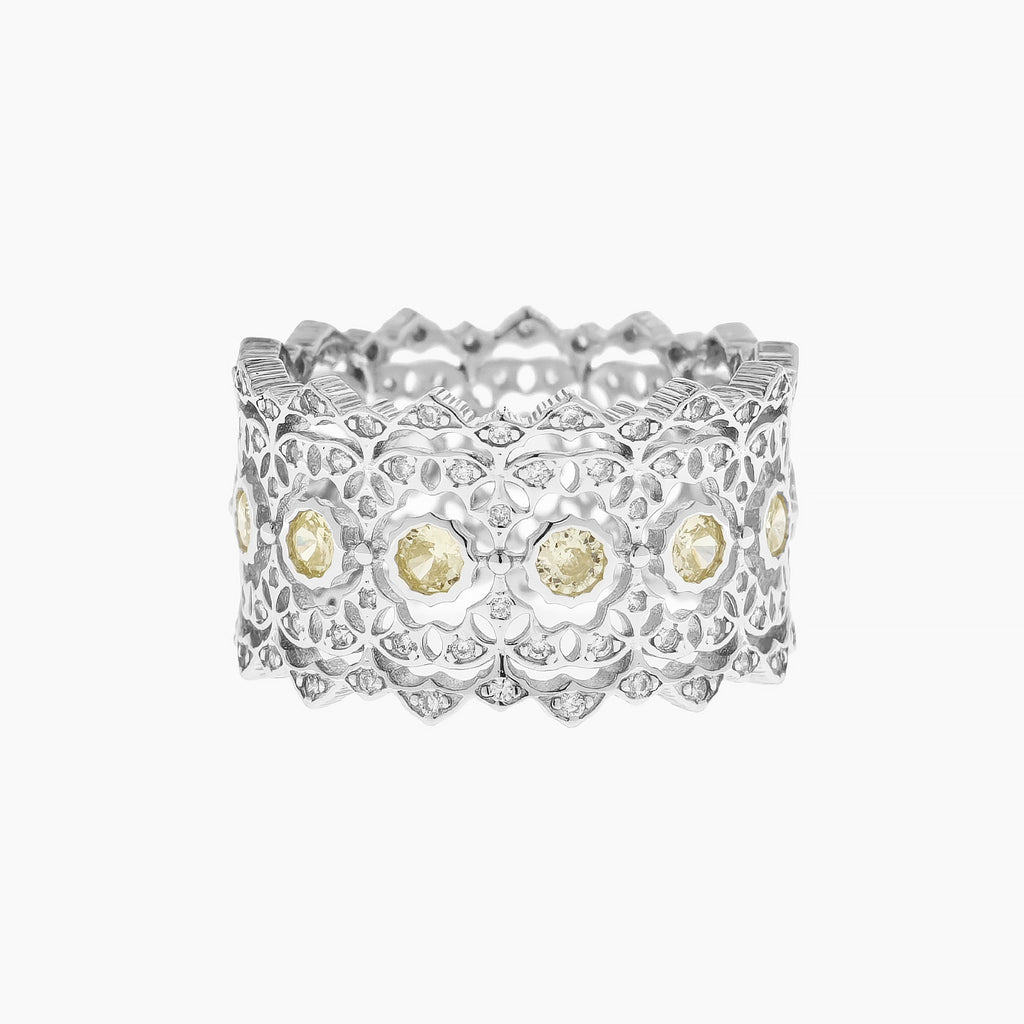 Intricate Lace Wide Band
