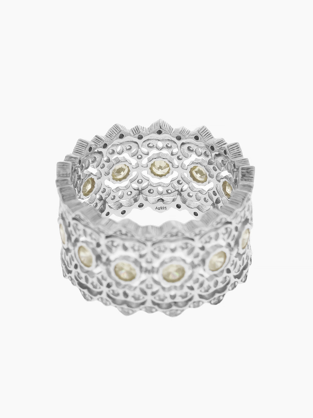 Intricate Lace Wide Band