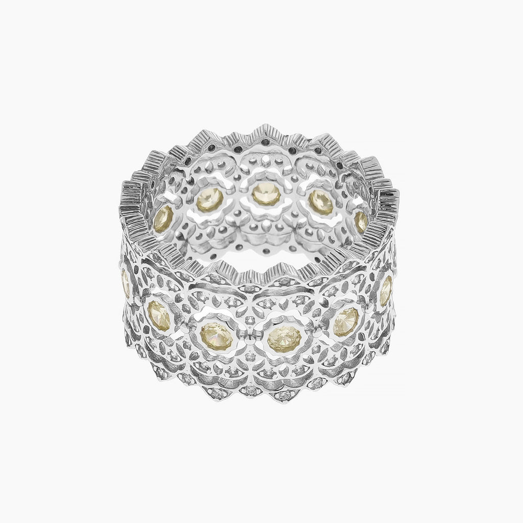 Intricate Lace Wide Band