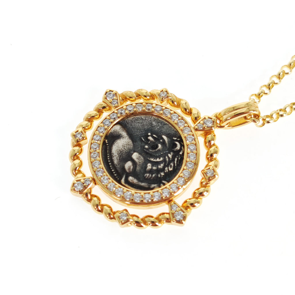 Lion Coin Necklace