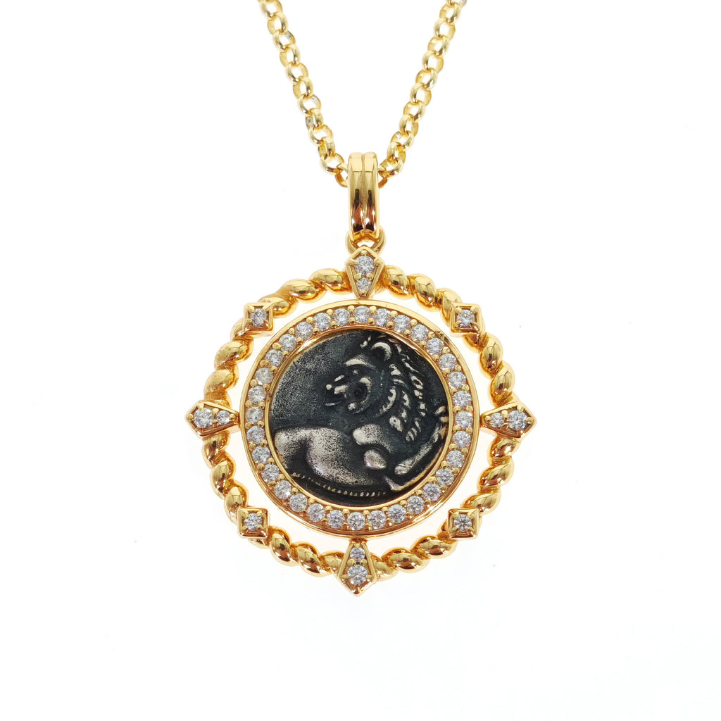 Lion Coin Necklace