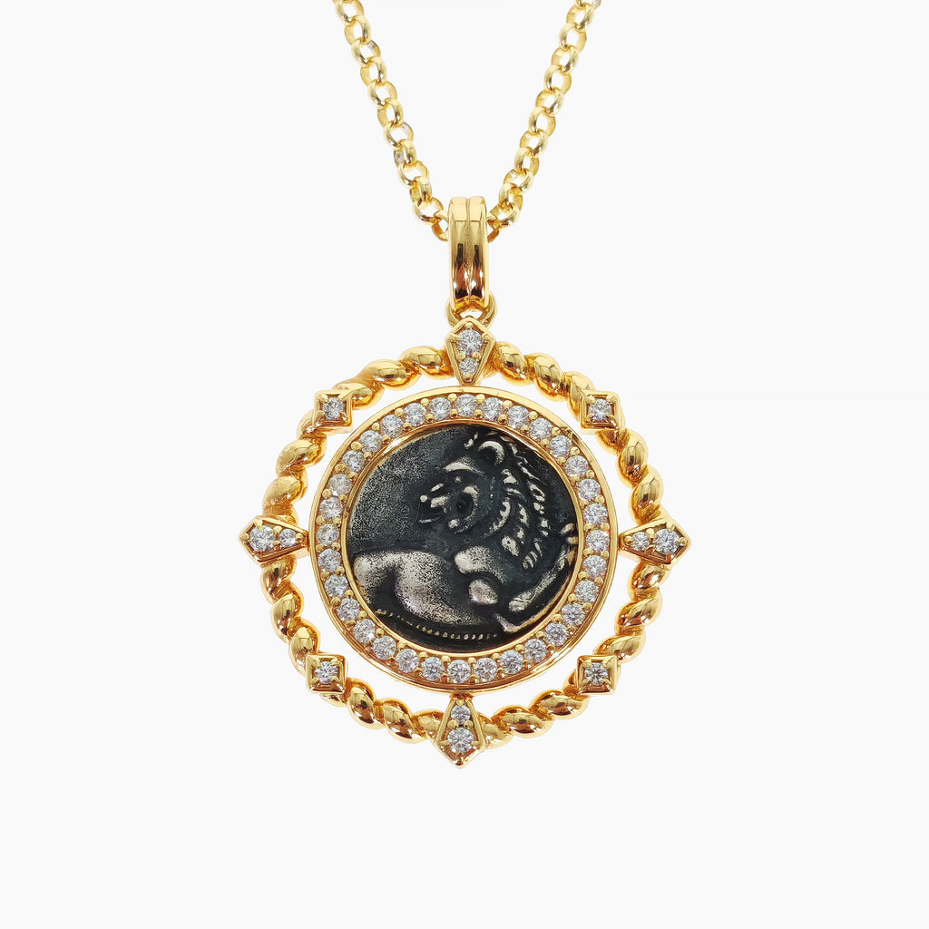 Lion Coin Necklace