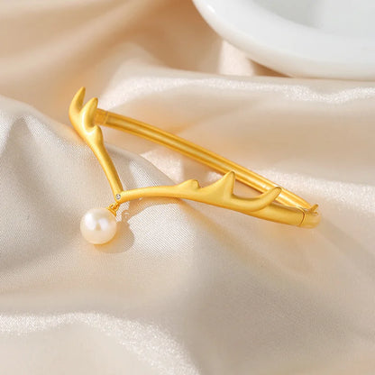 Freshwater Pearl Antlers Bangle PB1001