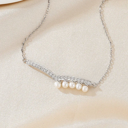 Pearls Paved Wire Bracelet PB1000