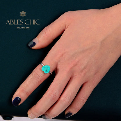 Paraiba Engagement Ring R0388