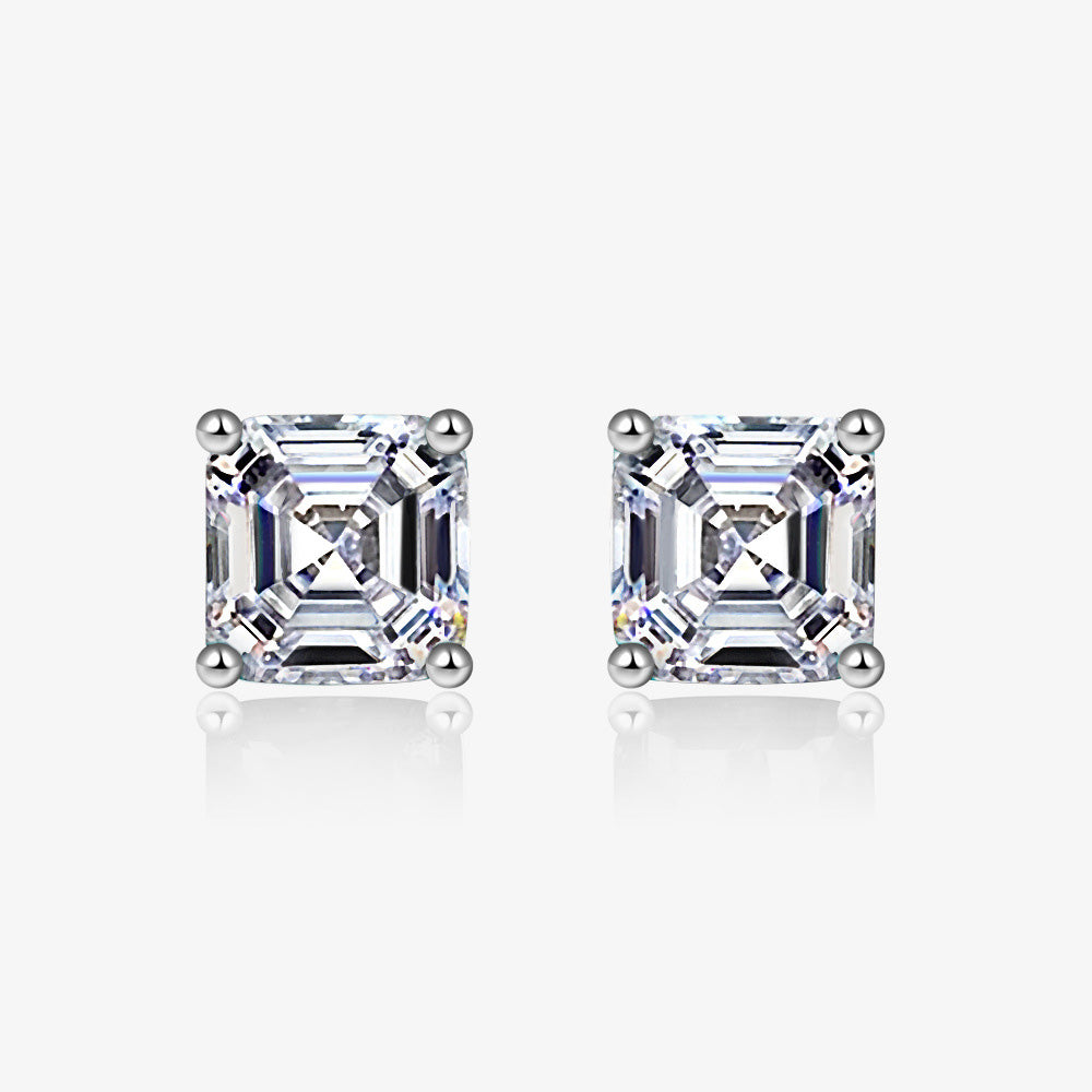 Square Paraiba Earrings E0126