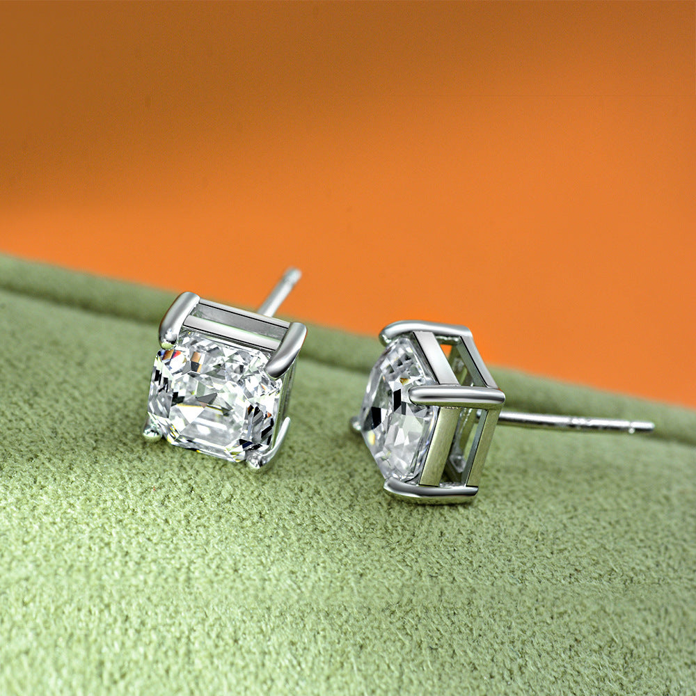 Square Paraiba Earrings E0126