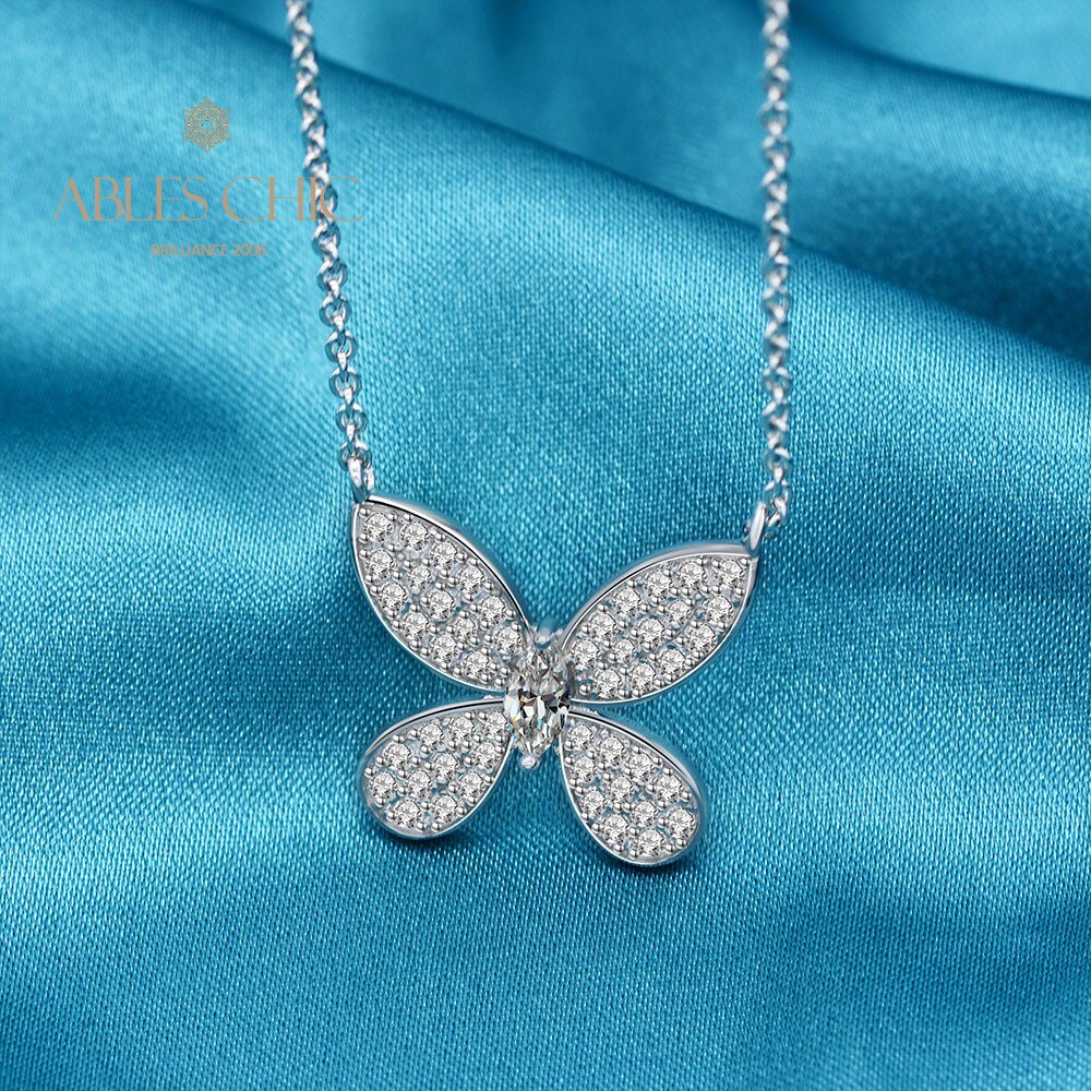 Pendentif Papillon Pavé P0729