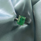 Emerald Bridal Ring R0881