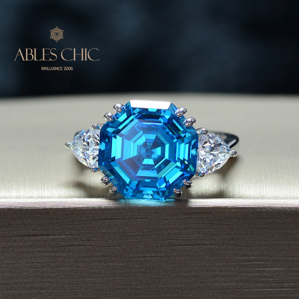 Octagon Tanzanite Wedding Ring R0324