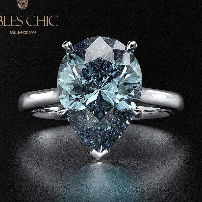 Pear Solitaire Mood Rings R0349
