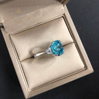 Octagon Tanzanite Wedding Ring R0324