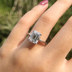Emerald Bridal Ring R0881